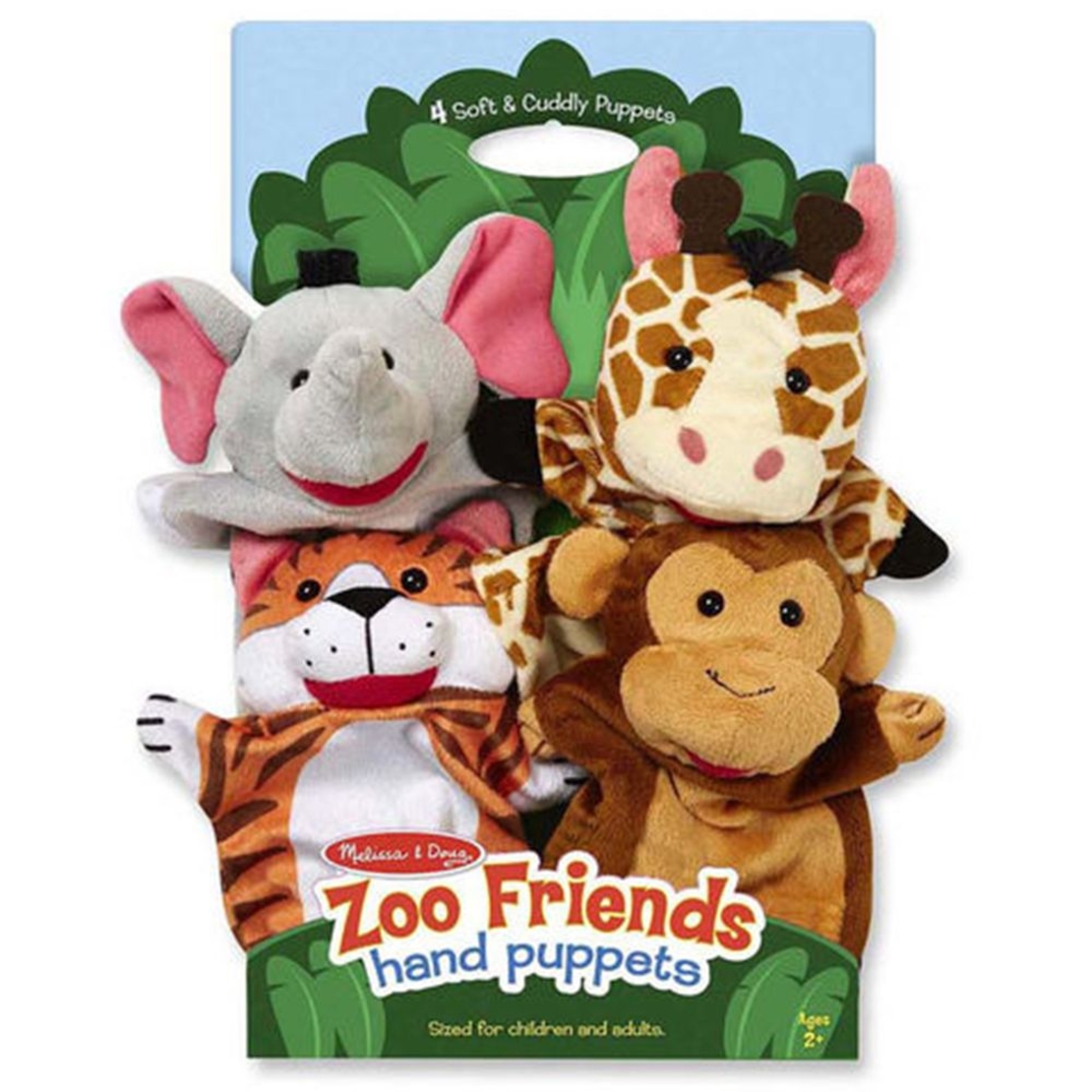 Петрушки за куклен театър Melissa and Doug Сафари 4 броя 19081