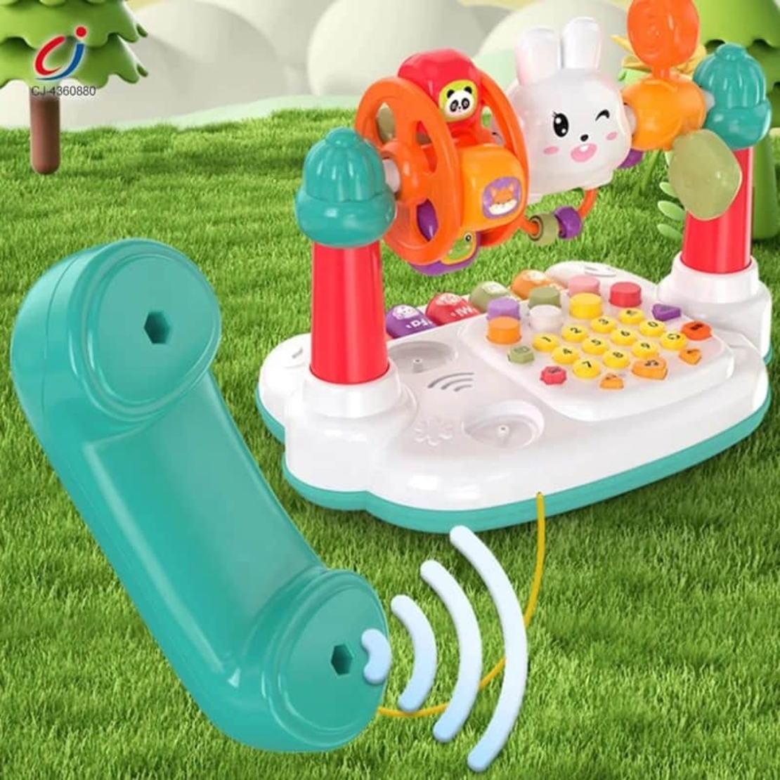 Бебешка интерактивна играчка телефон и пиано Raya Toys Telephone game