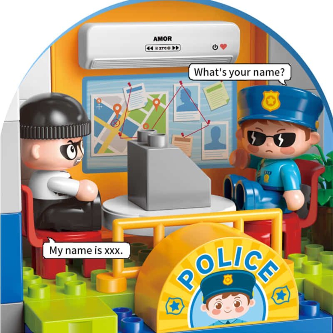 Kонструктор Feelo Полицейска станция, 175 ч.