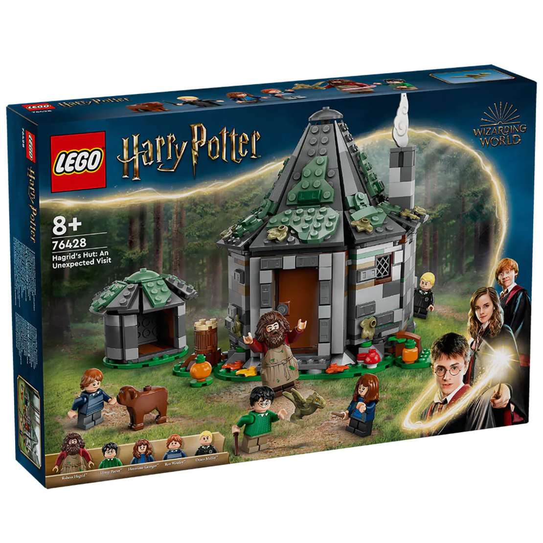 LEGO® Harry Potter™ Колибата на Хагрид: Неочаквано посещение 76428