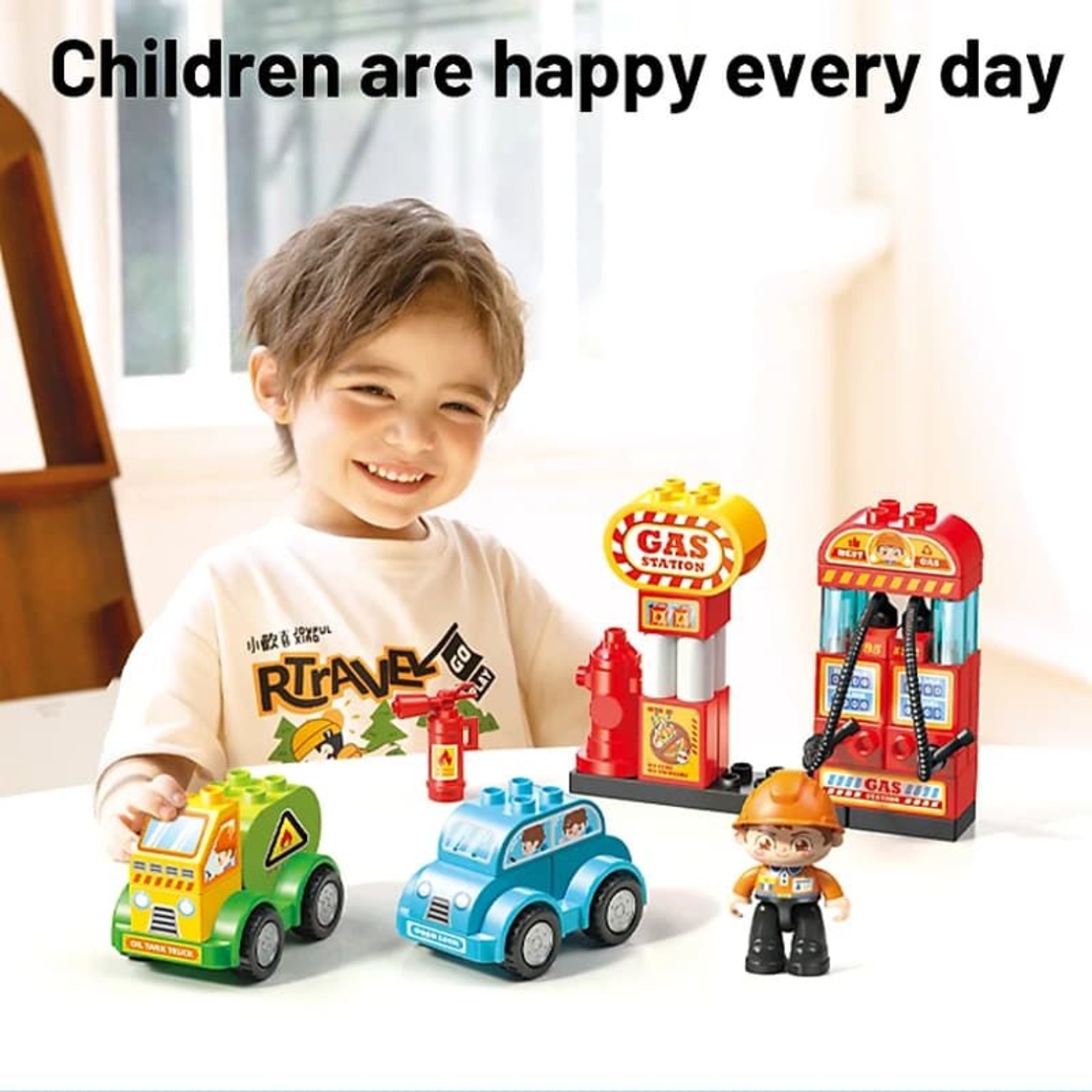 Конструктор Feelo City Series Бензиностанция, 43 ч.