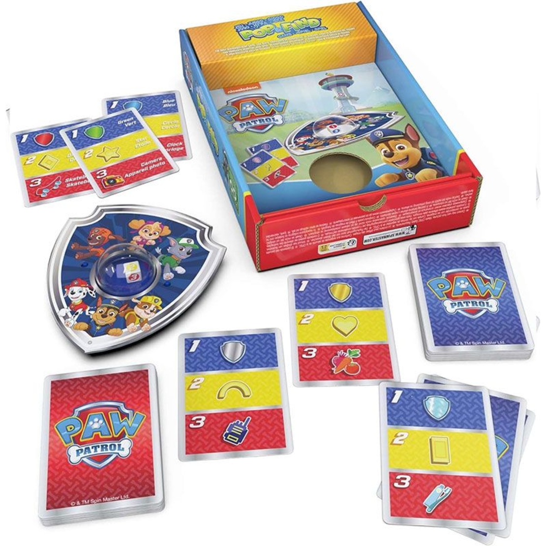 Детска настолна игра Spin Master Paw Patrol Pop and Find
