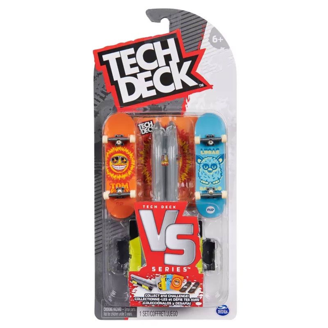 Игрален комплект Spin Master Tech Deck Versus Series 2 фингърборда, рампа и карти