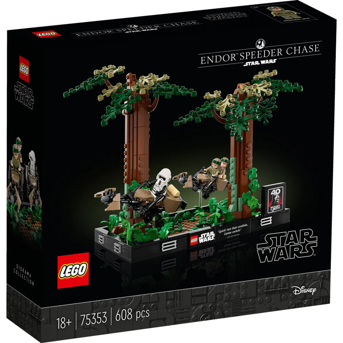 LEGO® Star Wars™ Диорама на преследването на Ендор 75353
