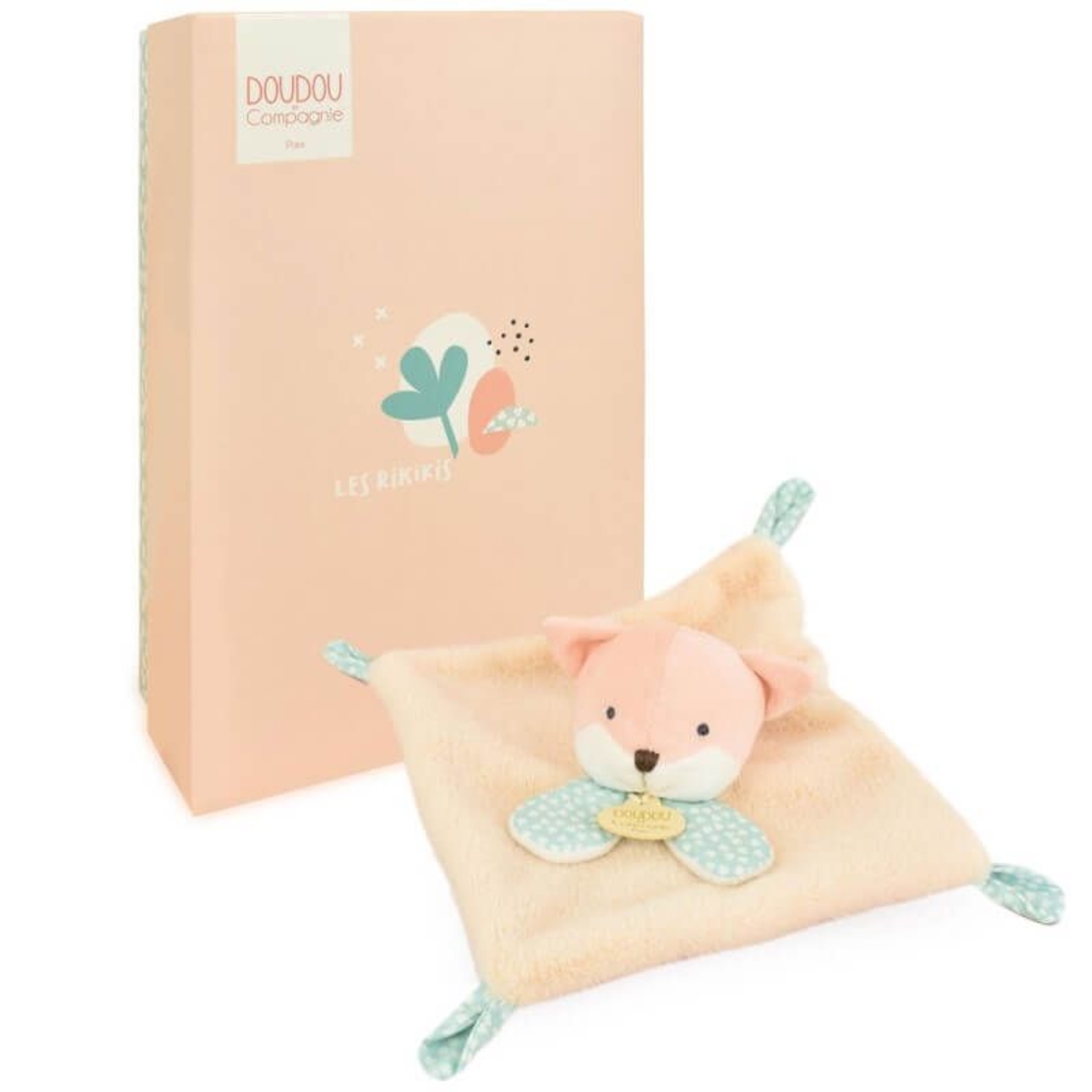 Плюшена играчка за гушкане Doudou Les Rikikis лисица 19 см, DC4156