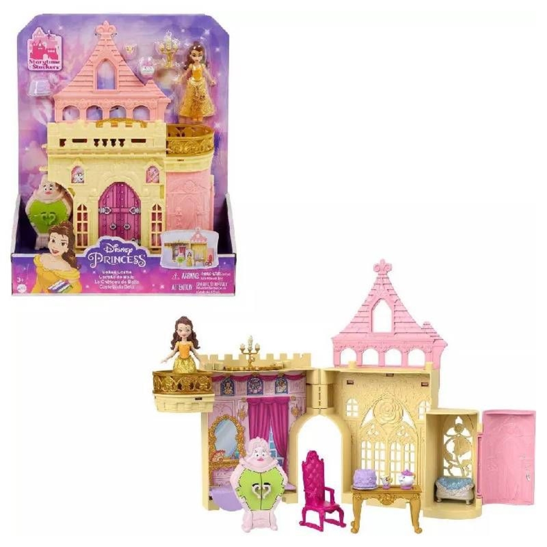 Игрален комплект Mattel Замъкът на Бел с кукла и аксесоари