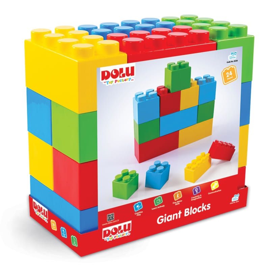 Конструктор DOLU Giant blocks, 24 ч.,5038