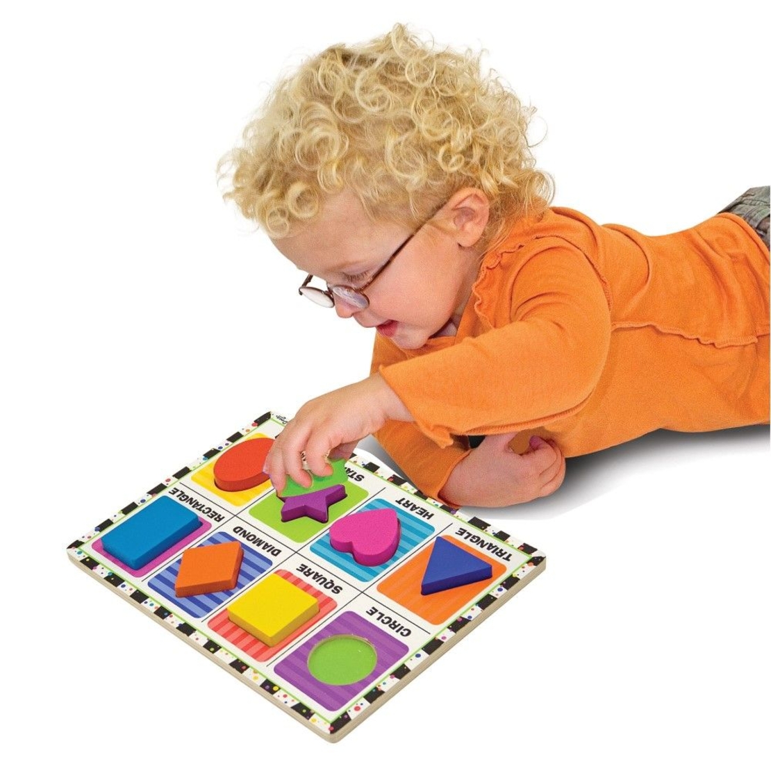 Дървен пъзел с фигури Melissa and Doug 13730