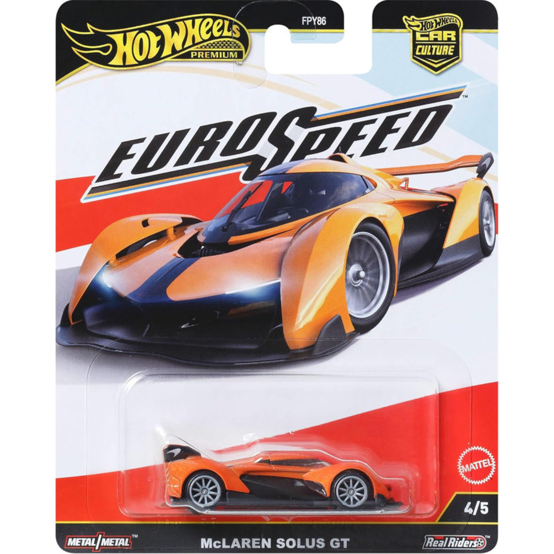 Метална количка Mattel Hot Wheels Car Culture EuroSpeed 1:64, FPY86