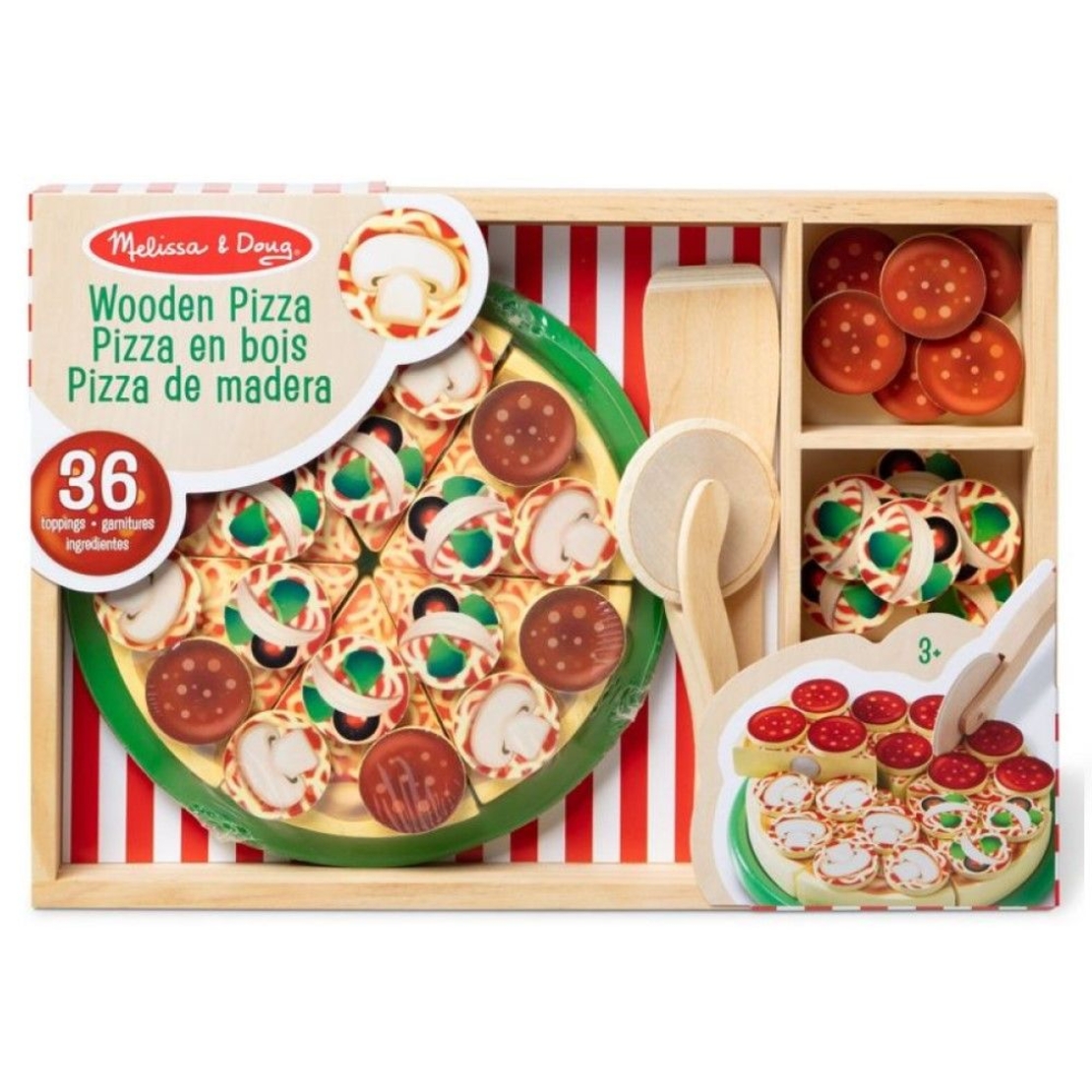 Дървен игрален комплект Melissa and Doug Пица парти
