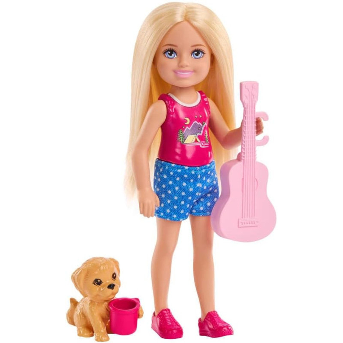 Игрален комплект Mattel Barbie Къмпинг, кукла Chelsea и аксесоари, JJV61
