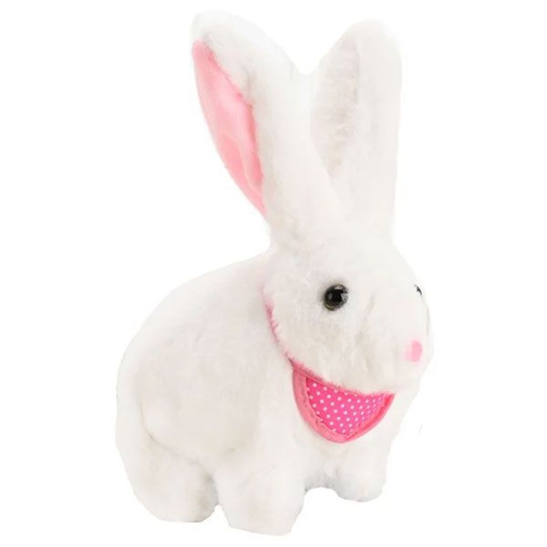 Музикална плюшена играчка Raya Toys Ходещо зайче със светещи уши