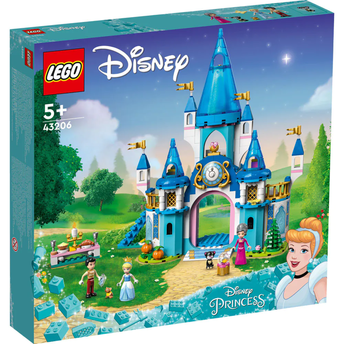 LEGO® Disney Princess Замъкът на Пепеляшка и принц Чаровен 43211