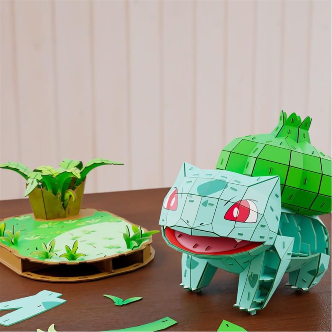 Модел за сглобяване Spin Master 4D Build Pokеmon Bulbasaur, 195 ч.