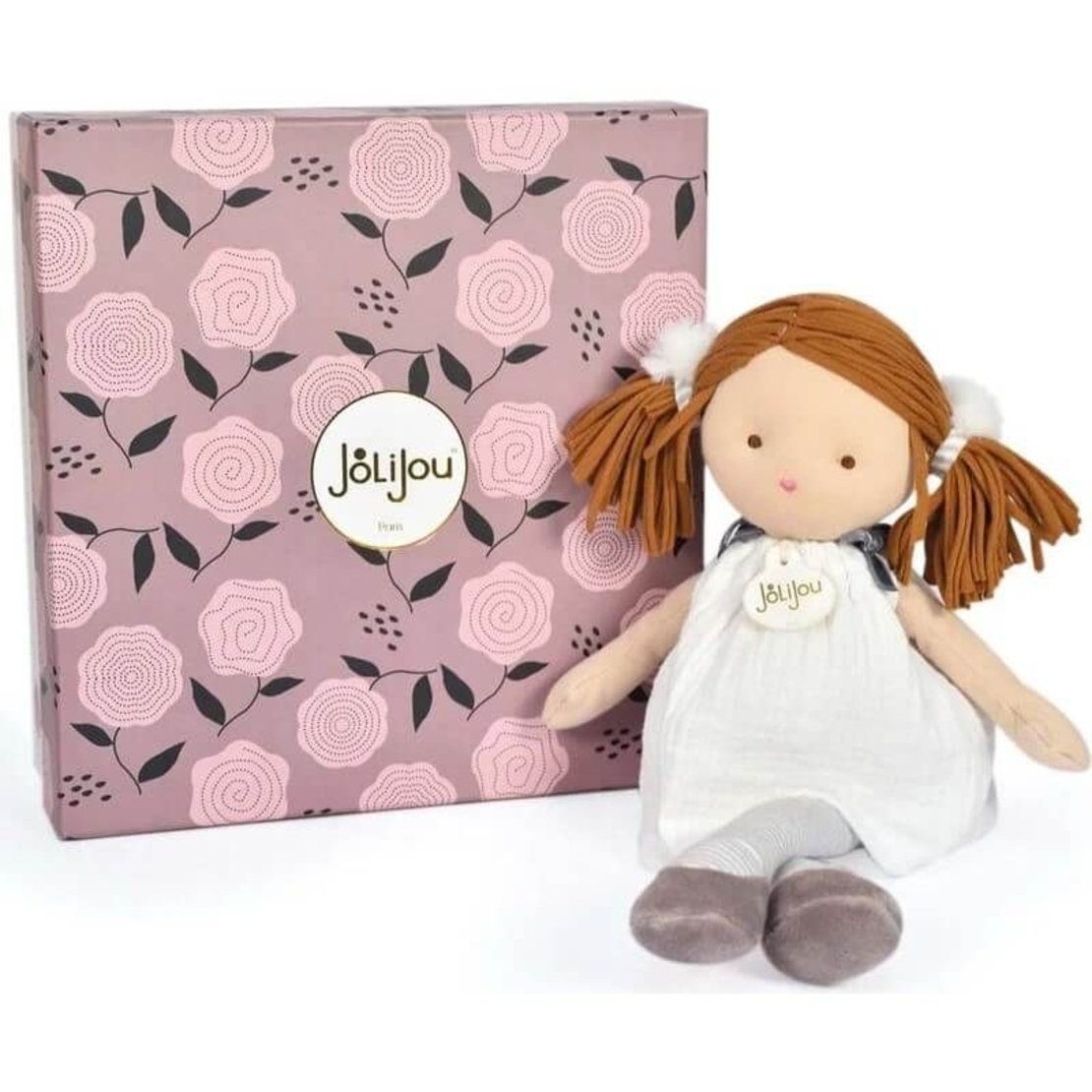 Плюшена играчка Doudou Nina кукла 30 см, JJ6011