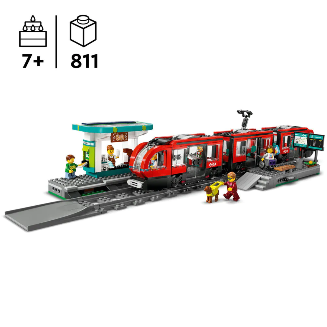 LEGO® City Трамвай и гара в центъра на града 60423