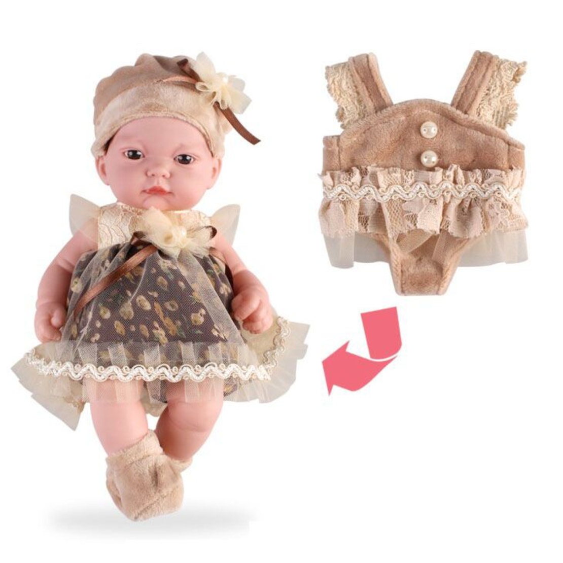 Kукла бебе с дрехи Испанче Baby So Lovely Raya Toys, 25 cm