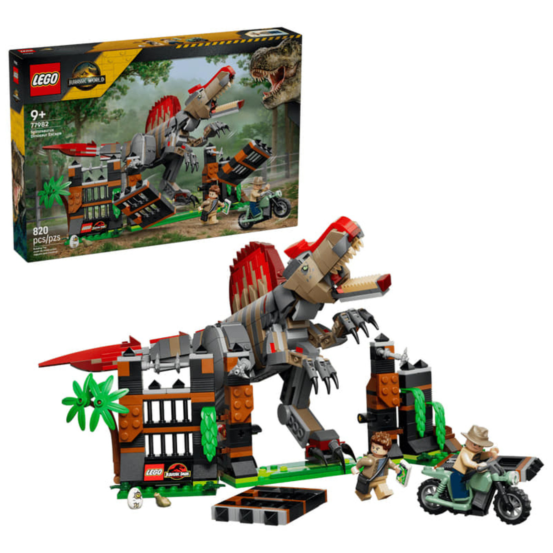 LEGO® Jurassic World Бягството на спинозавъра 77982