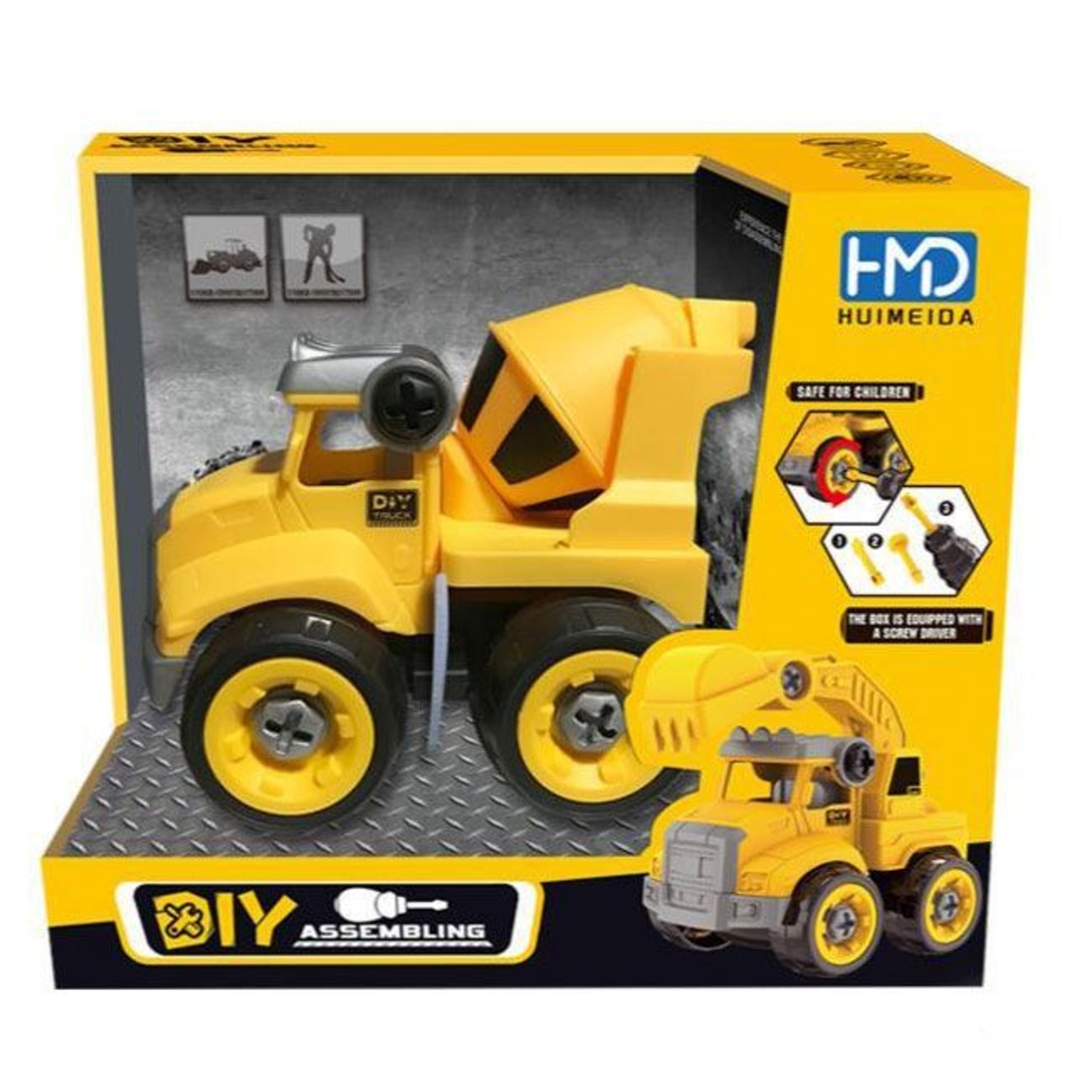 Строителна машина за игра Raya Toys DIY за сглобяване