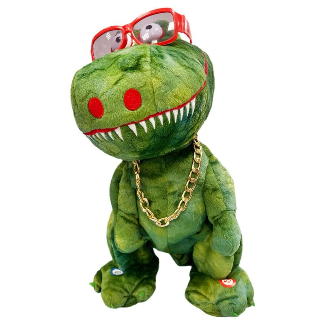 Интерактивна играчка Raya Toys Танцуващ, пеещ и повтарящ думи крокодил, 33 см