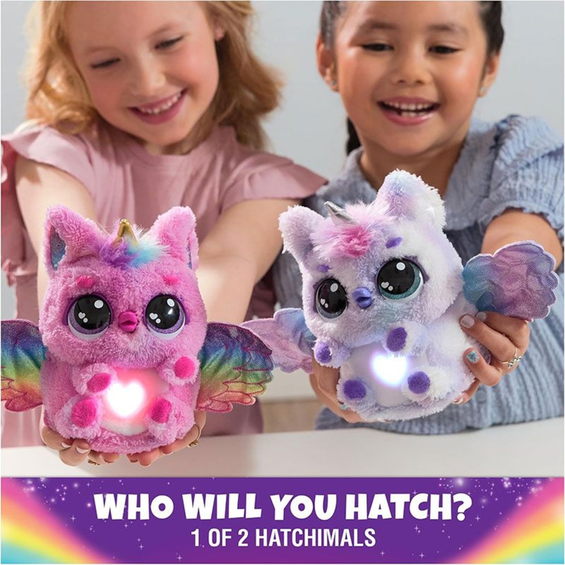 Интерактивна играчка изненада в яйце Spin Master Hatchimals Alive Mystery Hatch Pufficorn, със светлини и звуци