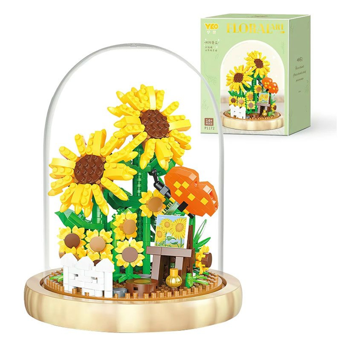 Raya Toys Конструктор Слънчогледи с купол, 558 части