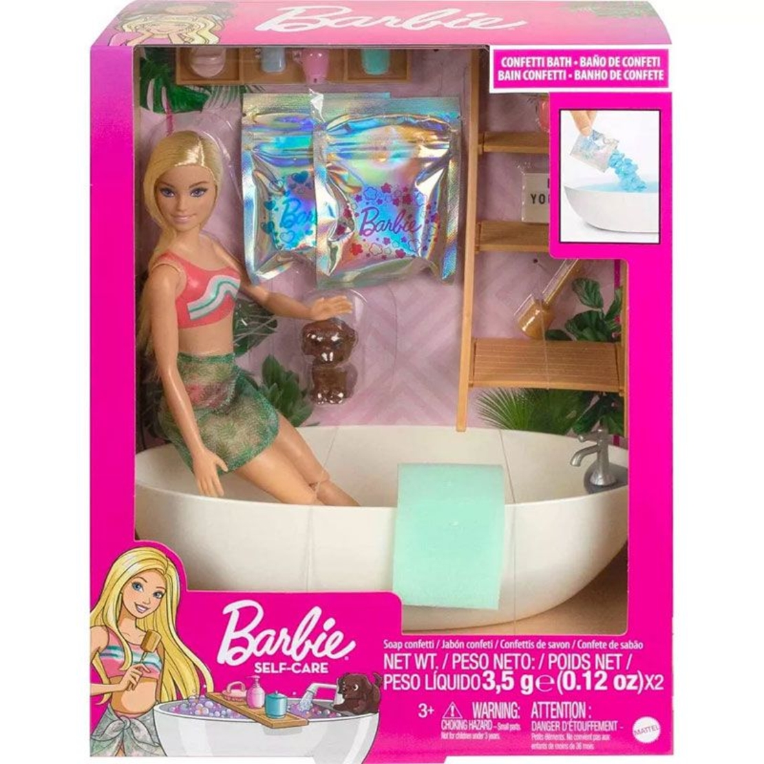 Игрален комплект Mattel Barbie Кукла с вана и аксесоари