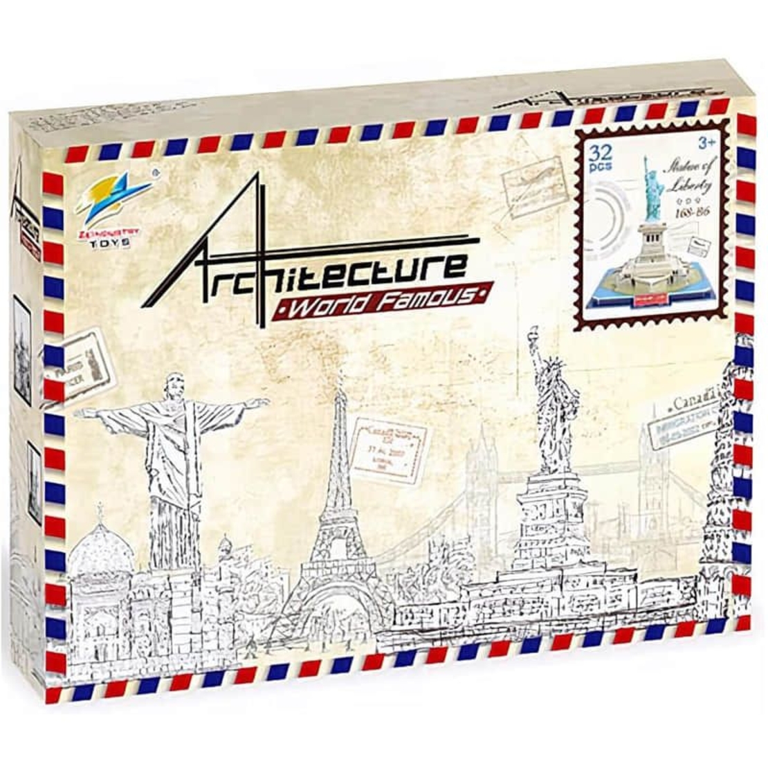 3Д пъзел Raya Toys Статуята на Свободата