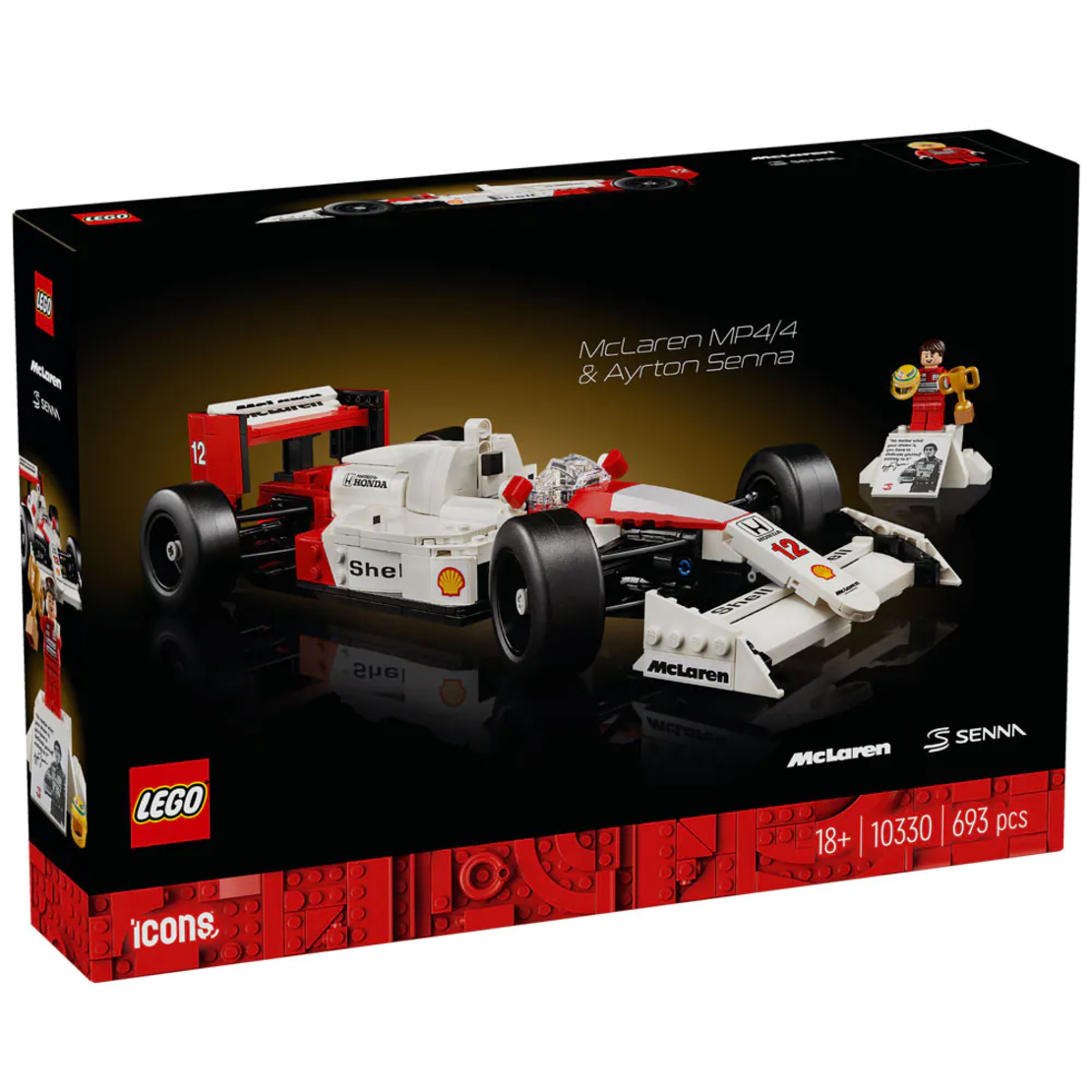 LEGO® Icons F1® McLaren MP4/4 и Айртон Сена 10330