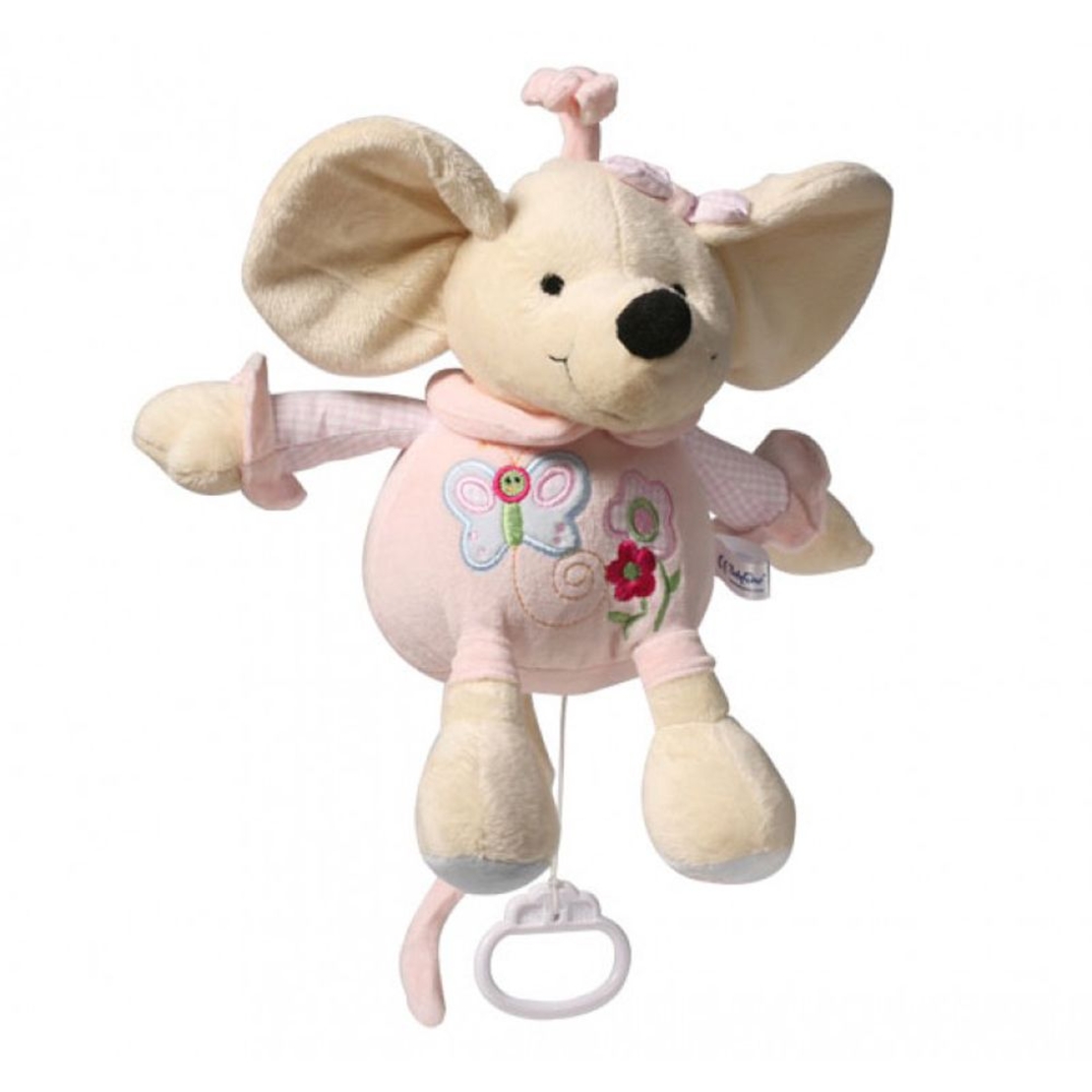 Музикална плюшена играчка Babyono Мишка с гризалка 927