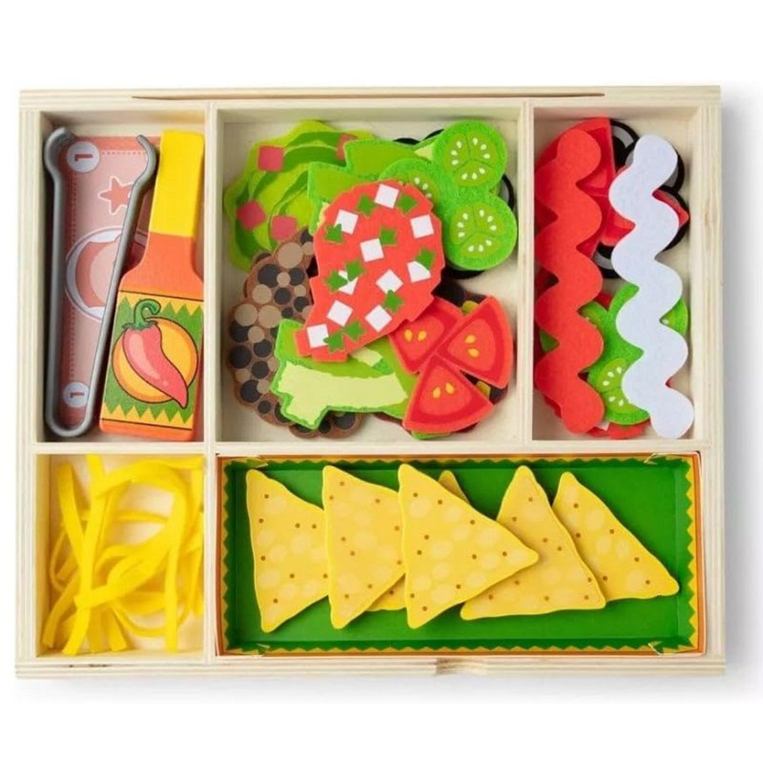 Дървен комплект за игра Melissa and Doug Nachos 92310