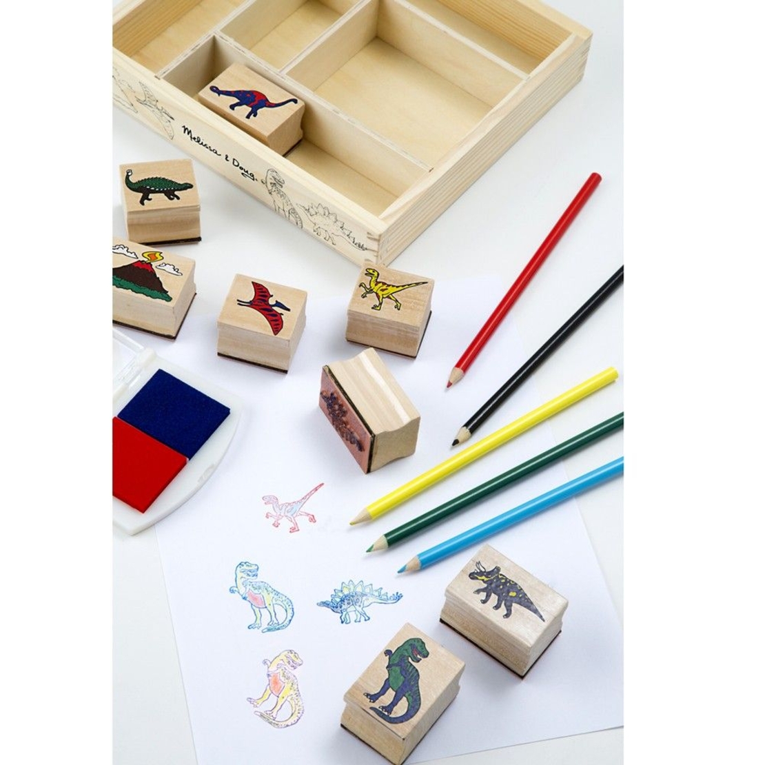 Дървени печати Melissa and Doug Динозаври 11633