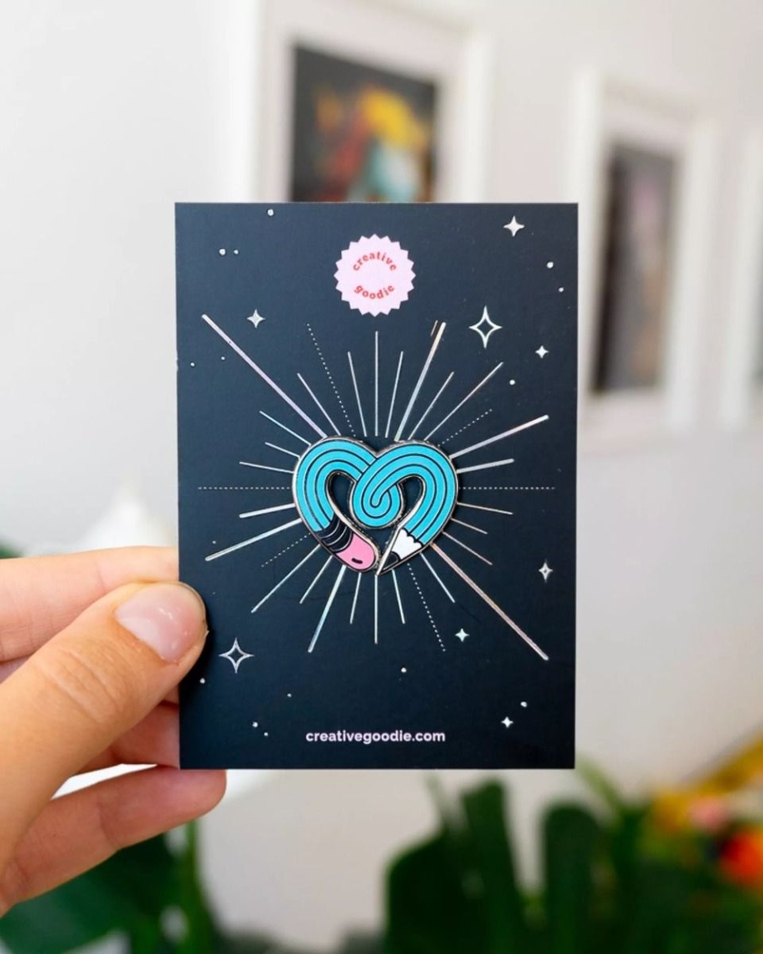 Значка - Пин - Creative Goodie - Pencil - Blue