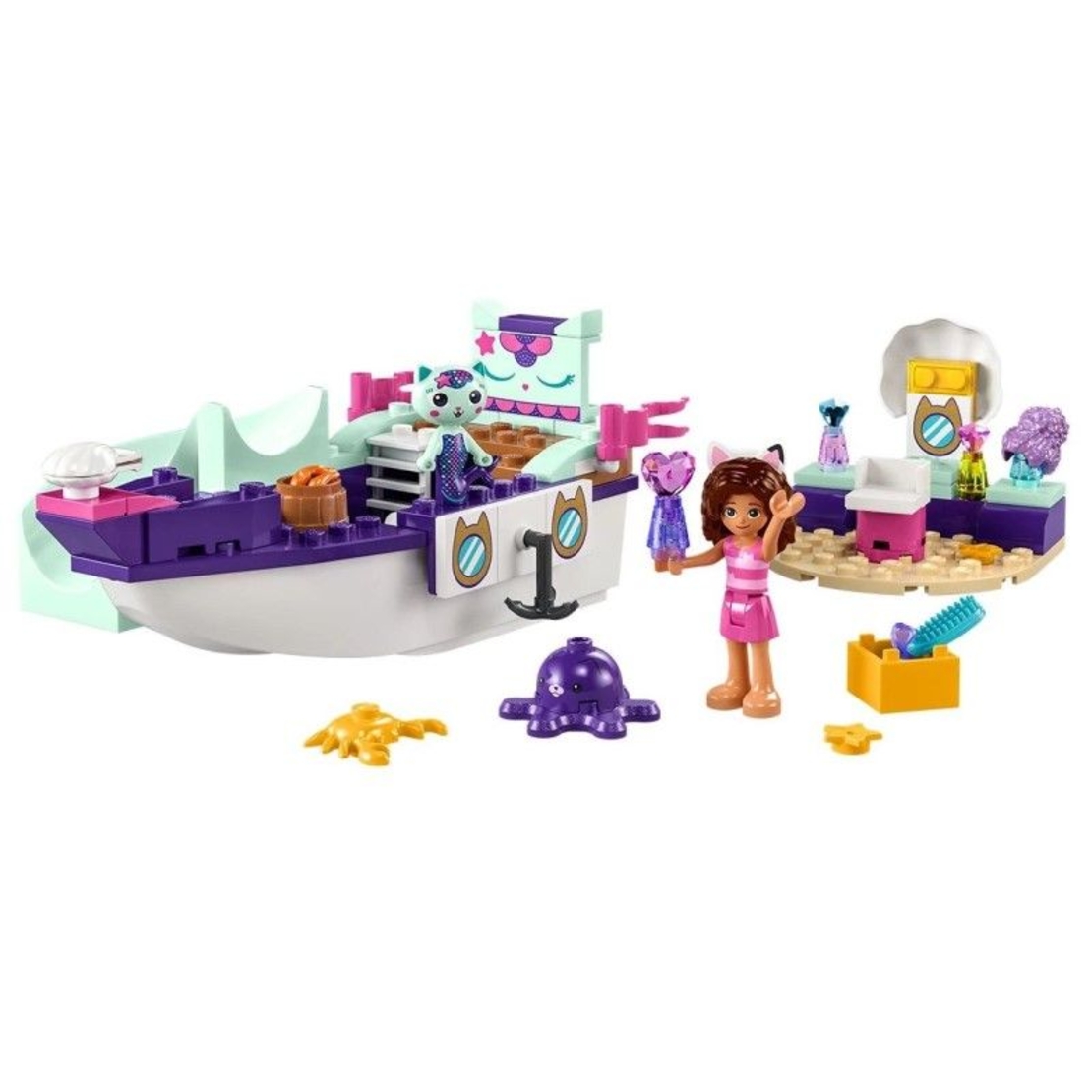 LEGO® Gabby's Dollhouse Спа корабът на Габи и Котката-русалка 10786