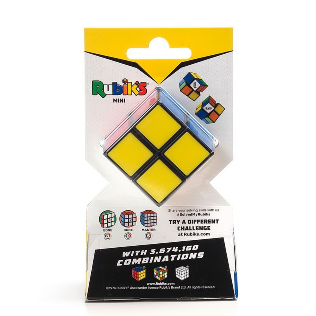 Логически пъзел куб на Рубик Spin Master Rubik Мини Кубче 2х2 6062804