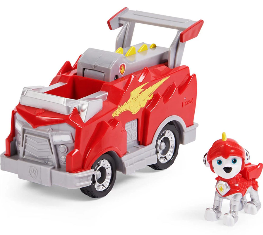 Трансформиращо превозно средство с фигурка Spin Master Paw Patrol Rescue Knights Marshall 20135918