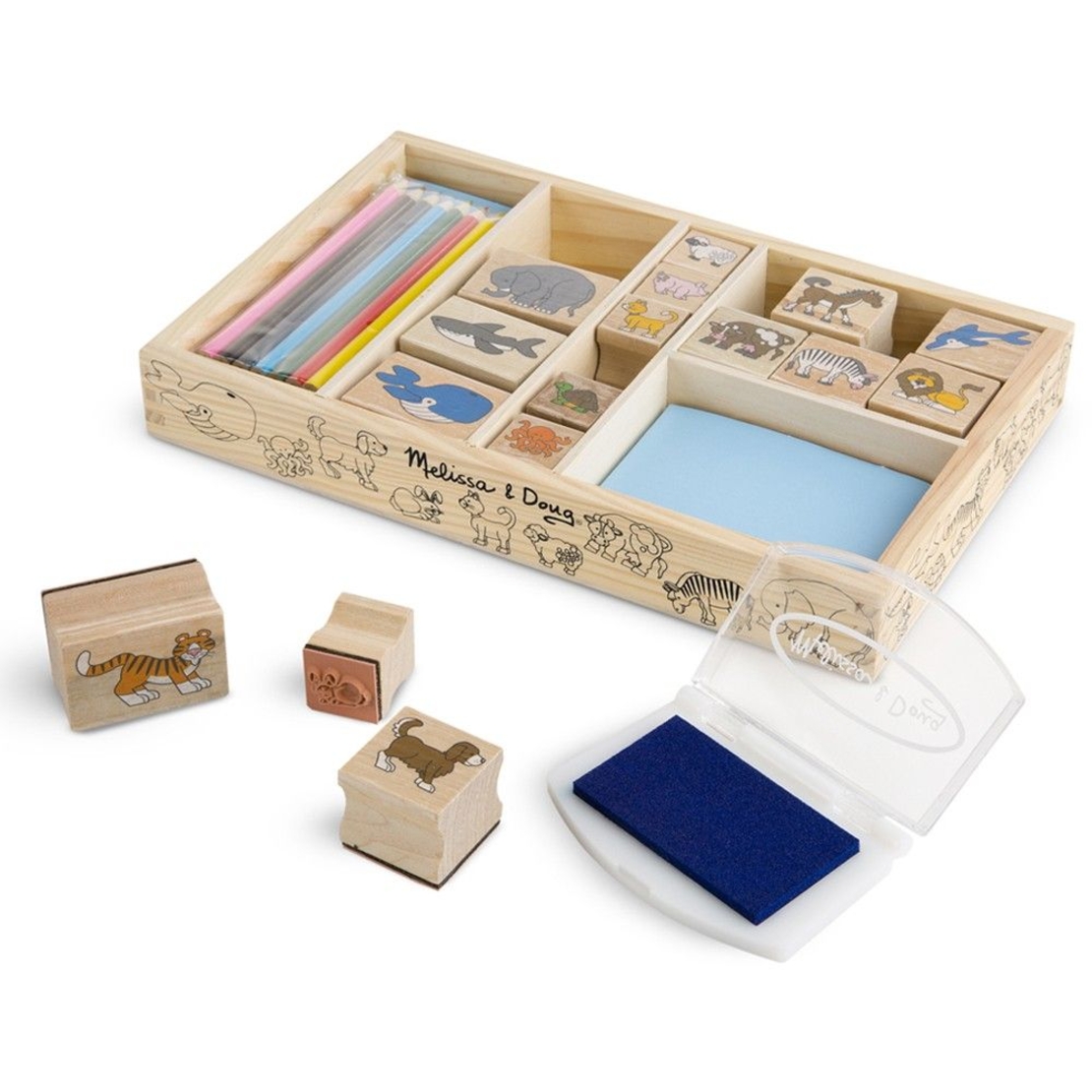 Дървени печати Melissa and Doug Животни 13798
