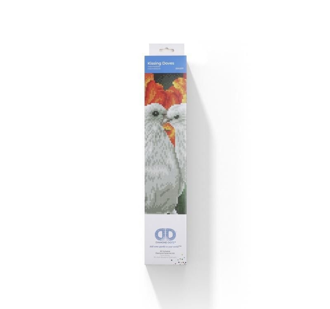 Диамантен гоблен Diamond Dotz Картина с кристали KISSING DOVES