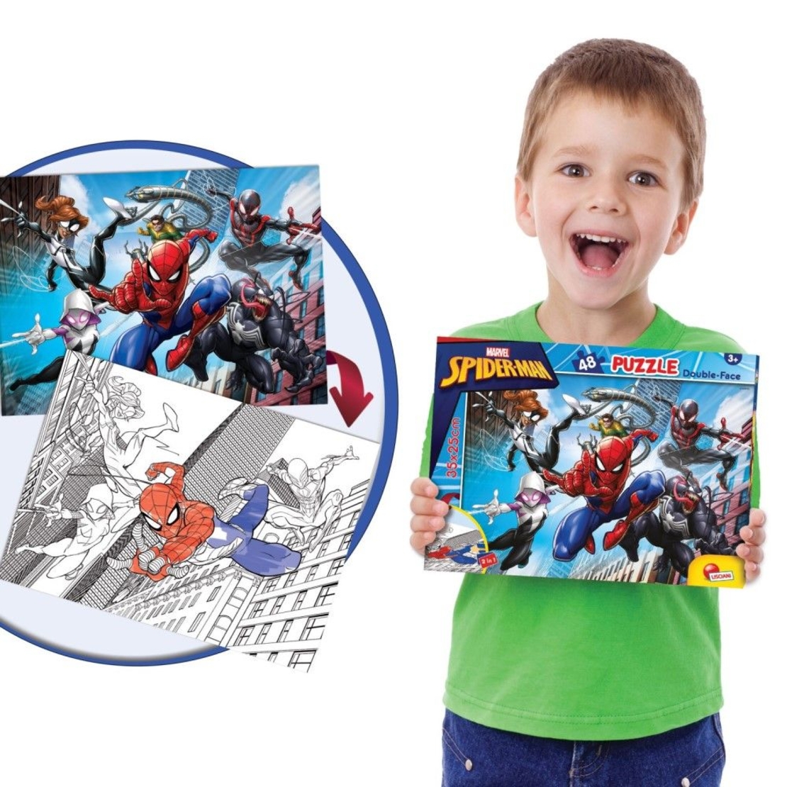 Детски пъзел Lisciani M-Plus Marvel Спайдърмен 48ч.