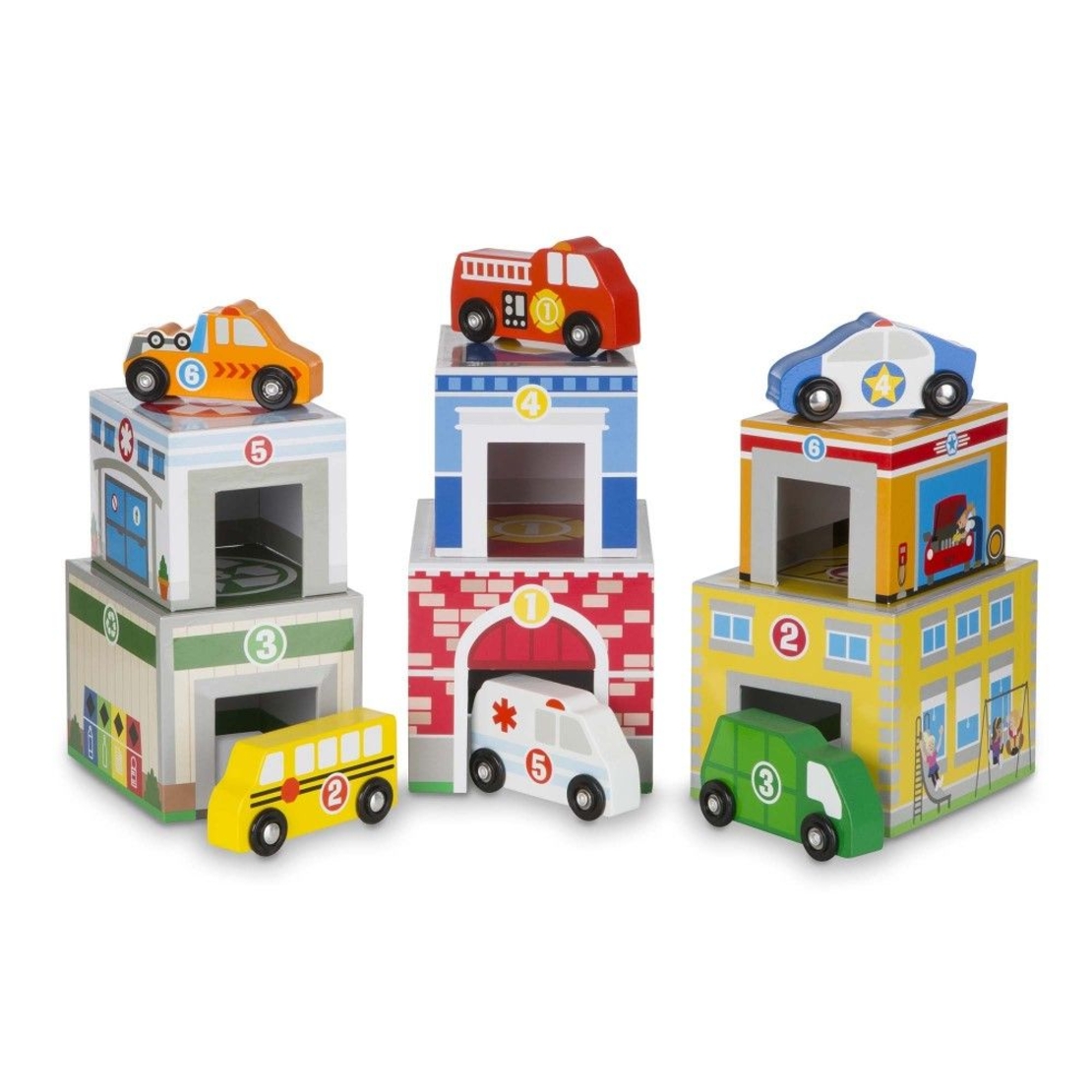 Дървени гаражи с коли Melissa and Doug 13576