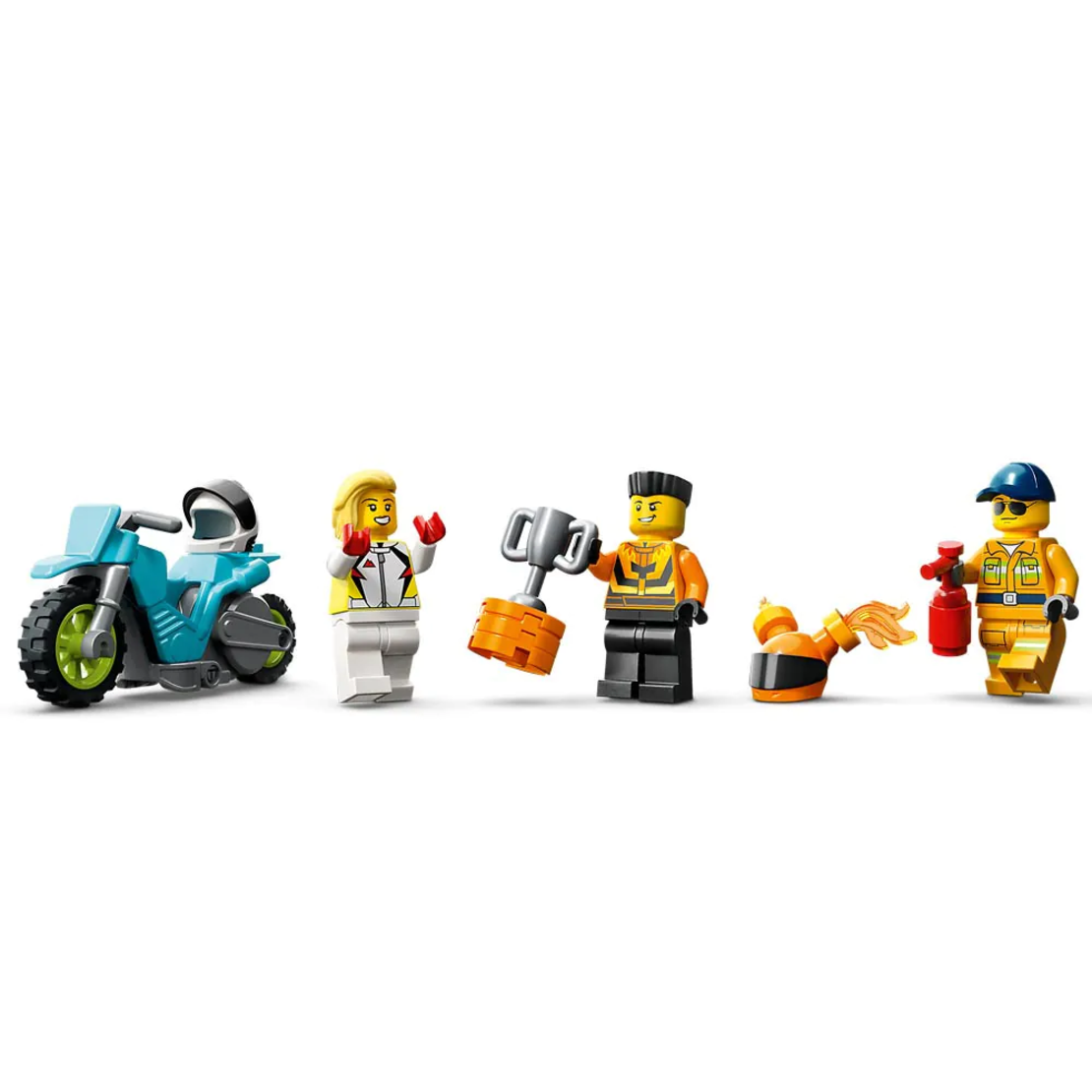 LEGO® City Stuntz Предизвикателство с камион за каскади и огнен обръч 60357