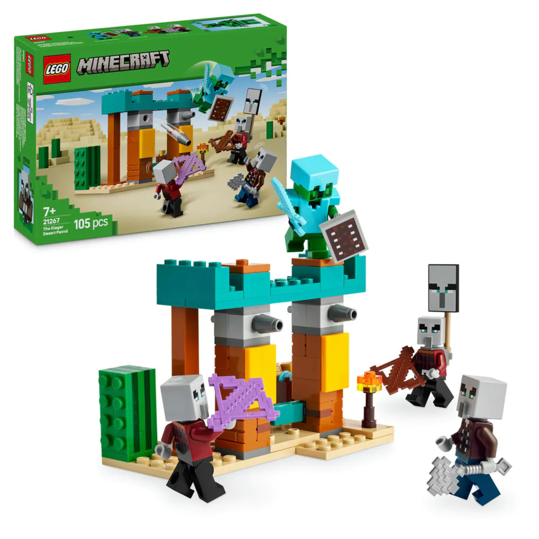 LEGO® Minecraft® Пустинният патрул на злобарите 21267
