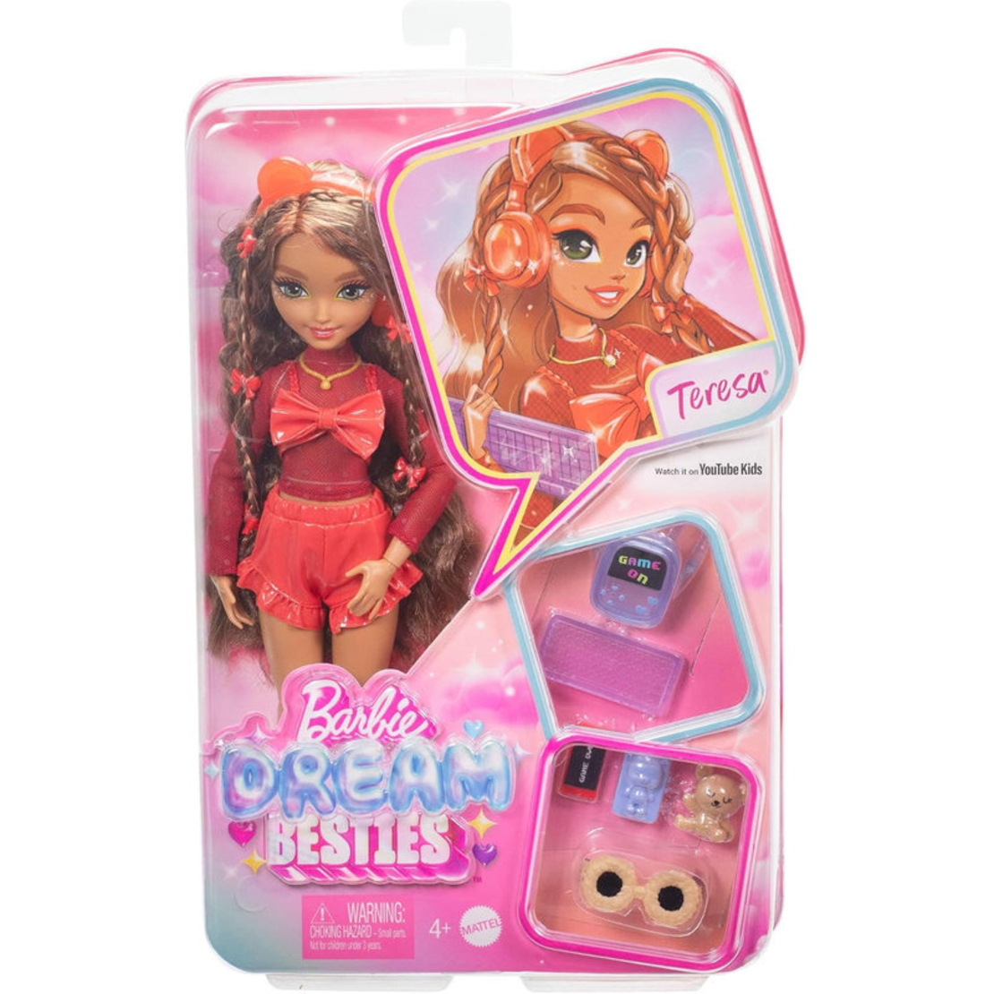 Игрален комплект Mattel Barbie Dream Besties кукла с аксесоари, HYC20