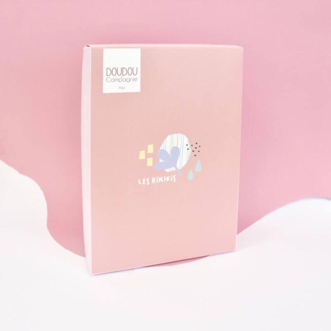 Плюшена играчка за гушкане Doudou Les Rikikis крава 19 см, DC4156