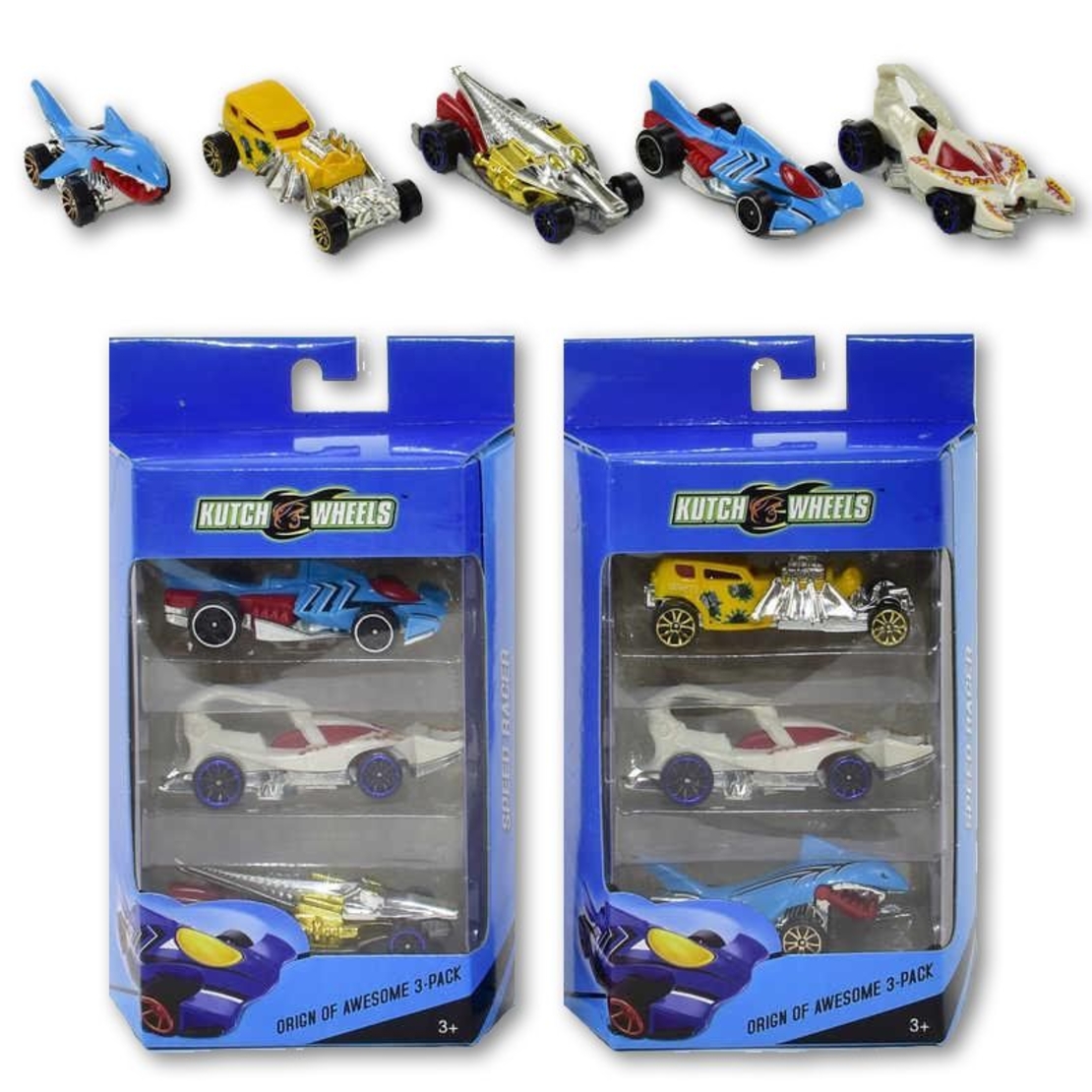 Комплект 3 мини коли Raya Toys
