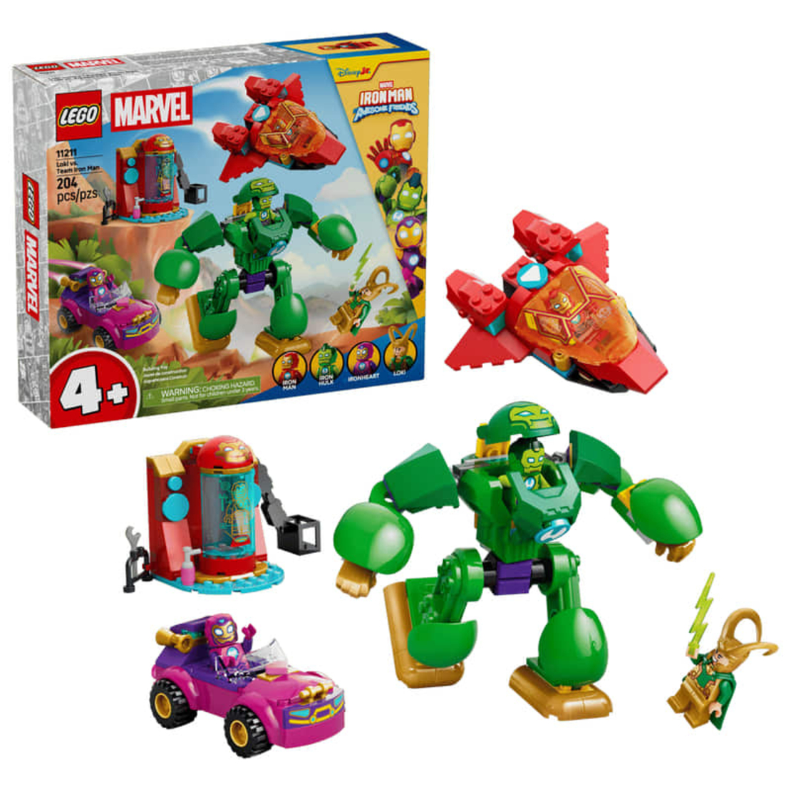 LEGO® Marvel Железния човек и неговите страхотни приятели, Локи срещу Железния човек 11211