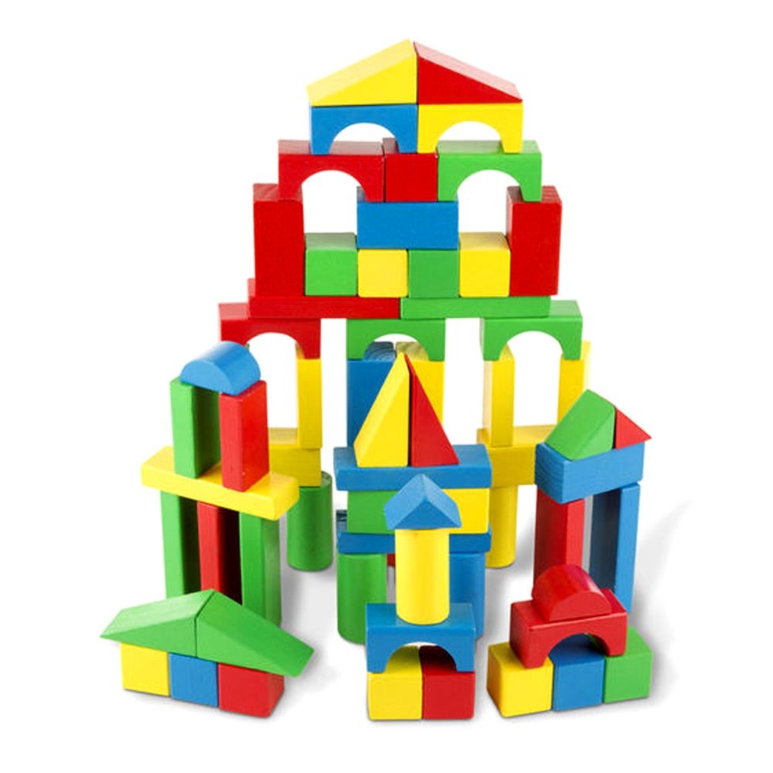 Melissa and Doug Дървени блокчета 100 броя 10481