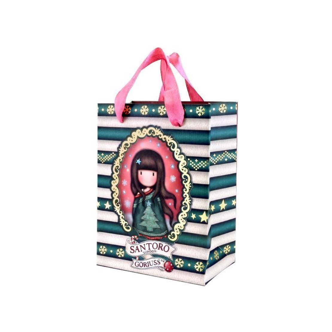 Малка подаръчна торбичка - Santoro Gorjuss Merry and Bright - Cosy