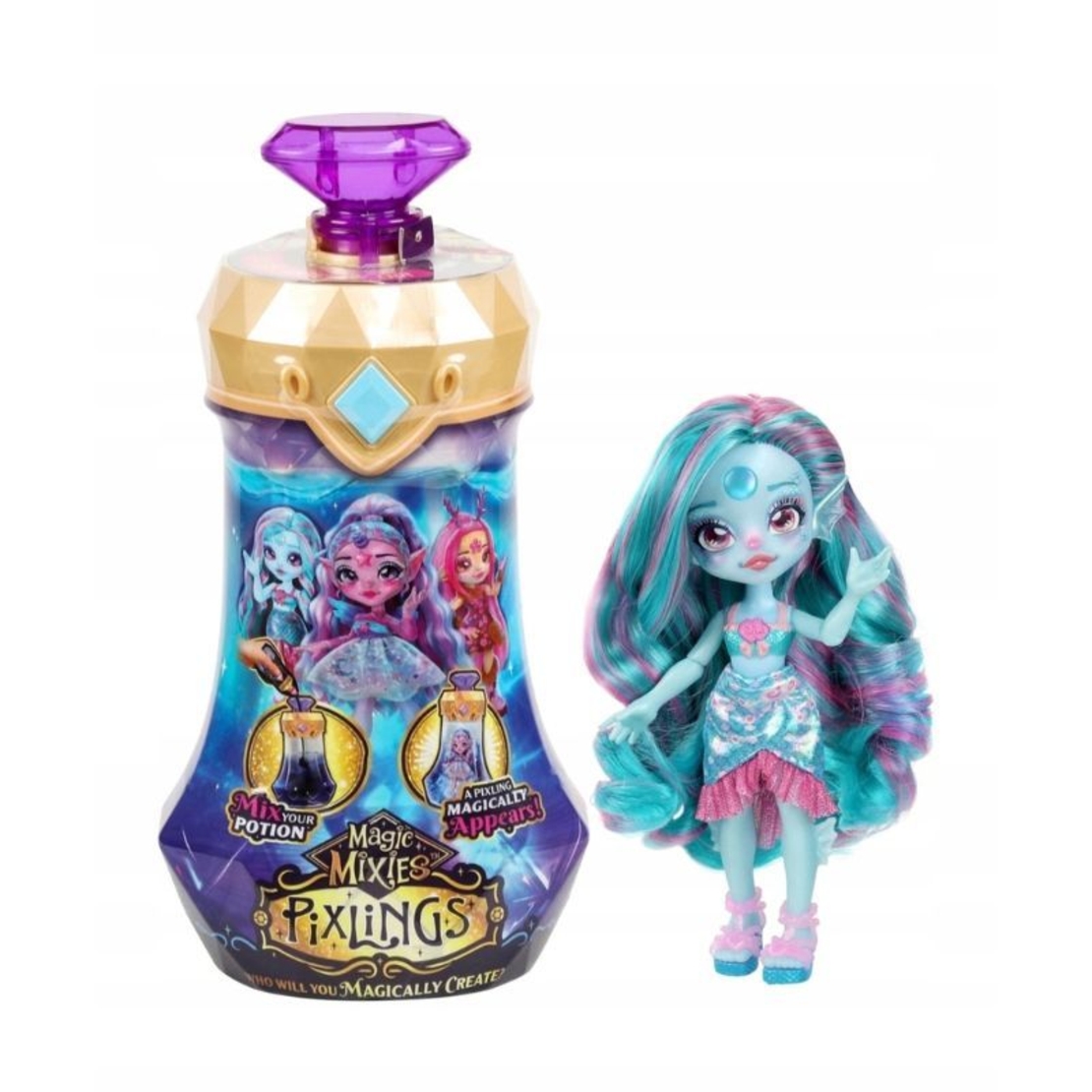 Кукла изненада Moose Toys Magic Mixies PIXLINGS Marena, с магическо появяване