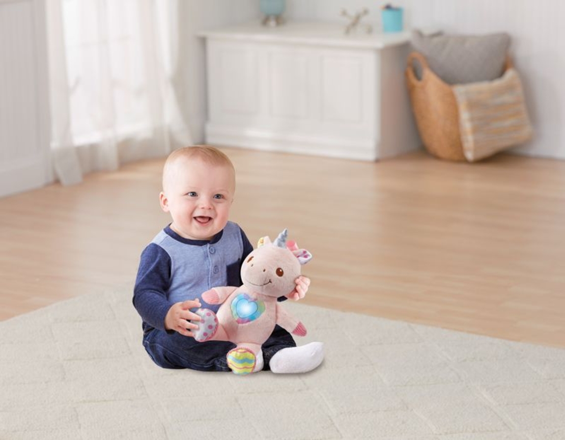 Плюшен еднорог VTech за гушкане